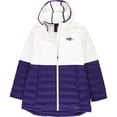 thumbnail image 1 of G-III Sports Womens Baltimore Ravens Puffer Jacket, White, Small, 1 of 2