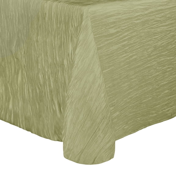 Ultimate Textile Crinkle Taffeta - Delano 126-Inch Round Tablecloth