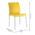 thumbnail image 5 of Juego de 4 Sillas Equipamiento en Muebles polipropileno amarillo apilable, 5 of 5