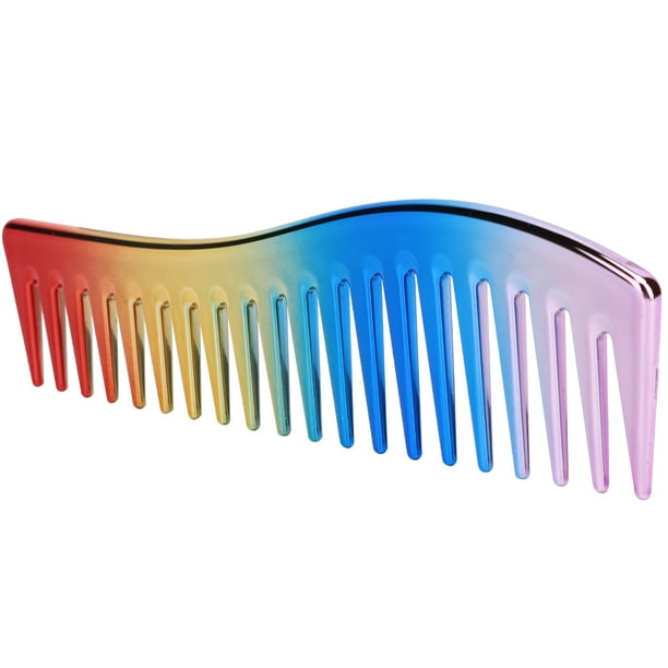 Peine Para Peinar, Peine De Dientes Anchos, Peine De Plástico Sin Mango, Peine Desenredador Sin Mango, Peine Para Desenredar El Cabello Para Viajes, Hogar, Salón ANGGREK AHX2702