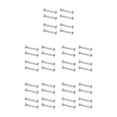 thumbnail image 1 of Soidarity Tornillo de rueda 8X, pernos de patín, suministros de patinaje, tuerca de cabeza redonda, accesorios mejorados, tamaño compacto, Type2 NO2, 1 of 6
