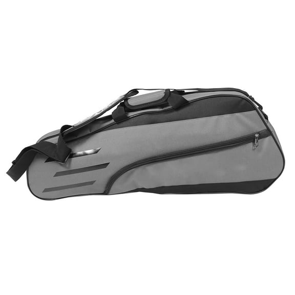 UEETEK Badminton Racket Bag with Adjustable Strap, Canvas Polyester, Dark Grey, Lightweight and Easy to Carry