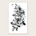 thumbnail image 1 of Waterproof Black Floral Pattern Arm Tattoo Stickers - Lasting 2-5 Days - Perfect for Men and Women - Realistic Simulation Tattoo Designs, 1 of 4