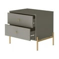 thumbnail image 5 of Manhattan Comfort Jasper Double Wide Dresser and Nightstand Set of 2 in Gray, 5 of 15