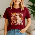 thumbnail image 4 of Boho Floral Fall Ghost Thanksgiving Autumn Vibes, Thanksgiving Shirt,Turkey Tee, Holiday Gift, Happy Thanksgiving Tshirt, Turkey Day, Family Gobble ,Pumpkin Season, 4 of 5