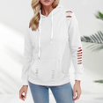 thumbnail image 2 of Vedolay Sweatshirt for Women Fashion Printed Stand Up Collar Women Long Sleeve Hoodie Sweater Zip up Jacket White,2XL, 2 of 5