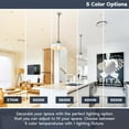 thumbnail image 2 of Luxrite 3 Inch Ultra Thin LED Recessed Light J-Box, 8W, 5CCT, Dimmable, 540 Lumens, Brass Trim 4 Pack, 2 of 7