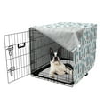 thumbnail image 5 of Exotic Dog Crate Cover, Summer Cocktails of Lemons and Pineapples Hipster Fruits Illustration, Easy to Use Pet Kennel Cover Small Dogs Puppies Kittens, 7 Sizes, Aqua Magenta and Black, by Ambesonne, 5 of 6