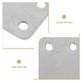 thumbnail image 3 of LEORX Flat Corner Brackets Stainless Steel 12Pcs 2.36X1.45X0.06in, 3 of 8