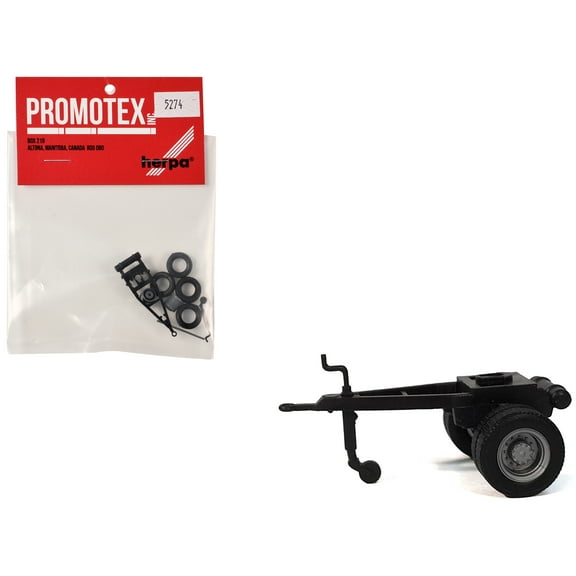 Single-Axle Converter Dolly 1/87 (HO) Plastic Model by Promotex