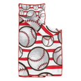 thumbnail image 2 of Red and White Striped Baseballs Pattern Toddler Nap Mats for Kids Preschool,Sleeping Mat Bag or Kids,Toddler Sleeping Bag,Toddler Nap Mat or Daycare, 2 of 6
