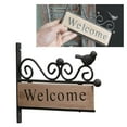 thumbnail image 3 of Letrero de bienvenida para puerta dentera, letrero de decoración de bienvenida de , colgador de puerta de licencia rústica para perfecl cartel de bienvenida, 3 of 8