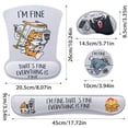 thumbnail image 7 of sixwipe Ergonomic Mouse Pad with Wrist Rest, Funny Cute Desk Keyboard Wrist Rest and Computer Wrist Support, No Slip Keyboard Wrist Pad with Coaster for Easy Typing and Hand Pain Relief, 7 of 7