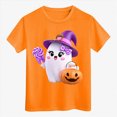 thumbnail image 5 of CAUYDY Girls Boys Halloween Shirt Funny Halloween Tshirt Graphic Tee Kids Spooky Season Fall Outfit,7-8 Y, 5 of 8