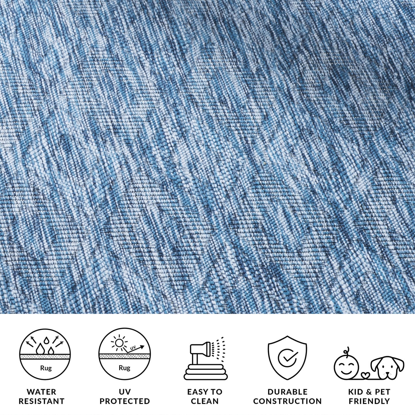 Safavieh Courtyard Teodor Geometric Indoor/Outdoor Area Rug, Navy, 7'10" x 7'10" Square