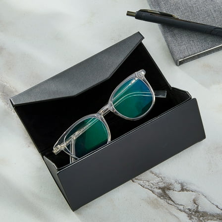 Equate Folding Eyeglass Case, Black, 1 count