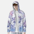 thumbnail image 4 of Balery Round Snow Merry Christmas Men's Women's UPF 50+ Sun Protection Lightweight Hoodie Performance Long Sleeve Shirt for Fishing Running-Medium, 4 of 9