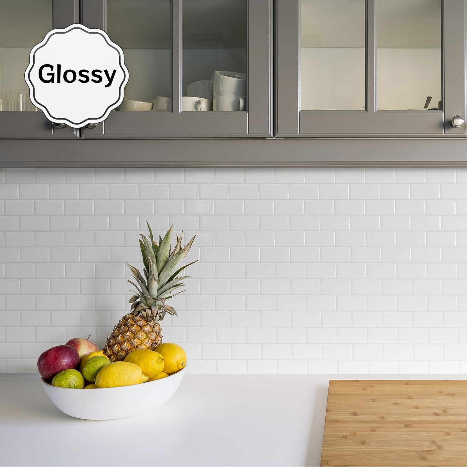 Peel and Stick Backsplash - 10 Sheets of 10.95" x 9.70" - 3D Adhesive Peel and Stick Tile Backsplash for Kitchen, Bathroom, Wall Tile