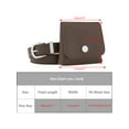 thumbnail image 4 of INSPIRE CHIC Women Fanny Pack, Faux Leather Belts with Removable Mini Pouch Small Purse Waist Belt Bag Coffee, 4 of 6