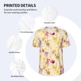 thumbnail image 3 of Rateoe Rabbit And Balloon Pattern Men’s Baseball Short Sleeve Polo Shirt, Midweight Men's Shirt Golf Shirt Polo Shirts Quick Dry Short-Large, 3 of 7