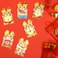 thumbnail image 6 of Toorise 6pcs Traditional Chinese Envelopes Cartoon Red Envelopes Packets Reusable Lucky Money Packets Hong Bao Money Bags for Chinese New Year Spring Festival Wedding and Birthday, 6 of 8