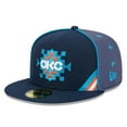 thumbnail image 3 of Men's New Era Navy Oklahoma City Thunder 2025/26 City Edition Alternate 59FIFTY Fitted Hat, 3 of 5