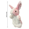 thumbnail image 3 of Bunny Hand Puppets Rabbit Plush Animals Toys for All Imaginative Pretend Play Storytelling (White,10 Inch), 3 of 6