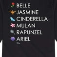 thumbnail image 3 of Disney Emoji - Princess List Icons - Toddler And Youth Long Sleeve Graphic T-Shirt, 3 of 5