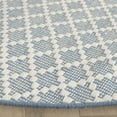 thumbnail image 3 of SAFAVIEH Vermont Jilliean Diamond Quatrefoil Area Rug, Blue/Ivory, 6' x 6' Round, 3 of 7