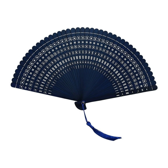 Barhoo Abanicos De Mano Hand Fan Foldable Exquisite Traditional Dance Fan with Intricate Carvings for Performing Arts, Foldable Handheld Accessory Ideal for Dance and Cultural Performances