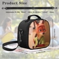 thumbnail image 5 of Zootopia Insulated Lunch Bag Cartoon Backpack, Reusable Thermal Cooler Tote for School Picnic Travel, Water Resistant Zipper Lunch Box Carry Bag Large Capacity Reusable Cooler Bag CZX9-3, 5 of 6