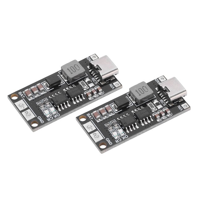 Módulo de batería de litio Boost, módulo de cargador de batería de 2 piezas Módulo de cargador de batería Placa de carga de batería de litio Funcionalidad de alta precisión
