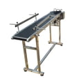 thumbnail image 2 of INTBUYING Courroie Convoyeur 59 Pieds*7.8 Pouces avec Double Garde-Corps, Vitesse Réglable, Machine en Acier Inoxydable, Courroie en PVC pour Passer les Codes, 110V 60W, 2 of 15