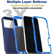 iPhone 17 Case Cover 3 Layer Rugged / Heavy Duty / Shockproof 6.1 Navy