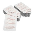 thumbnail image 2 of Inkdotpot Happy Diwali Bottle Tag Real Rose Gold Foil Favor Hang Tags 50 Pcs, 2 of 6