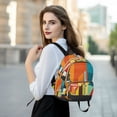 thumbnail image 6 of FORMRS Mini Backpack Purse for Women Travel Daypack Casual Shoulder Bag, Colorful Cocktails, 6 of 7