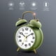thumbnail image 2 of Reloj despertador Sharp Twin Bell Loud para personas que duermen mucho, color salvia mate, 2 of 6