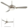 Minka-Aire Acero Ceiling Fan - Brushed Steel W/ Brushed Nickel - F601-BS/BN