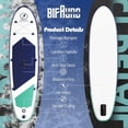 thumbnail image 3 of LHBcraft Inflatable Stand Up Paddle Board with SUP Accessories and Backpack Paddle Boards for Adults. Non-Slip Deck, Wide Stance, Bottom Fin, Double Action Pump, 3 of 7