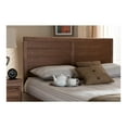 thumbnail image 2 of Baxton Studio Seren Mid-Century Modern Walnut Brown Finished Wood King Size Headboard, 2 of 14