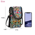 thumbnail image 4 of Crossbody Bags for Women, Small Travel Bag, Canvas Fabric with Polyester Cotton Lining Retro Embroidery Crossbody Cell Phone Bag with Zipper Closure and Peony Embroidery, Red, 4 of 7
