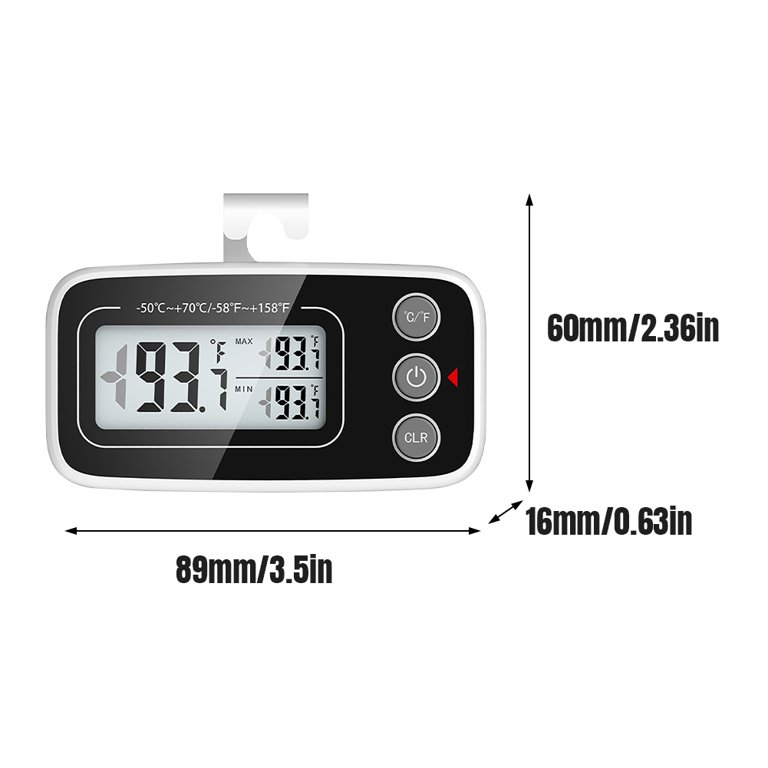 Digital thermometer with maximum and minimum function