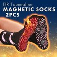 thumbnail image 3 of Cmfcve Women's Warm Non-Slip Socks Cotton Silicone Grips On Sole Ankle Socks for Indoor Home Wear 2 Packs, 3 of 5