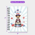 thumbnail image 5 of Happy 4th of July Patriotic Jack Russell Terrier Marching Band Uniform Balloons Fireworks Spiral Bound Journal Parson Jack Dog Lover 5x7in Spiral Notebook - 13009, 5 of 5
