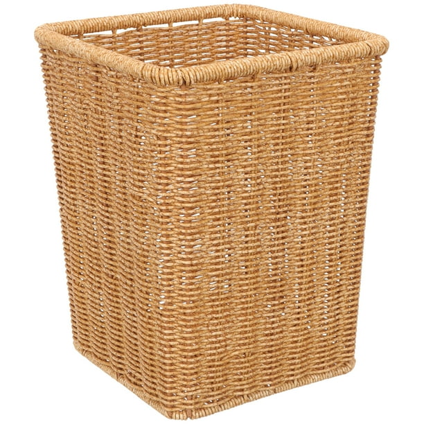 Woven Wastebasket Multipurpose Woven Basket Woven Trash Can Bathroom