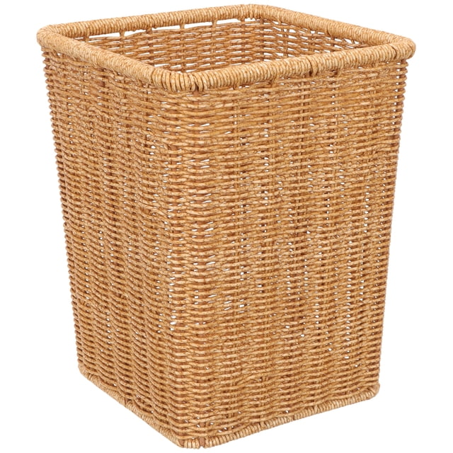 Cesta tejida para basura Cesta tejida multiusos Papelera tejida Papelera de baño