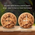 thumbnail image 2 of Stone Texture Wall Clock Modern Home Decor 10-Inch Silent Wooden Wall Clock, Battery Operated (AA Batteries Not Included), Artistic Home Decor, 2 of 7