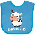 thumbnail image 3 of Inktastic New to the Herd Cute Cow Boys or Girls Baby Bib, 3 of 4