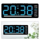 thumbnail image 1 of Reloj digital Reloj LED Fácil de leer Decoración del hogar con temperatura Reloj de mesa Reloj de pared para mesa Dormitorio Fondo de oficina Número azul, 1 of 8