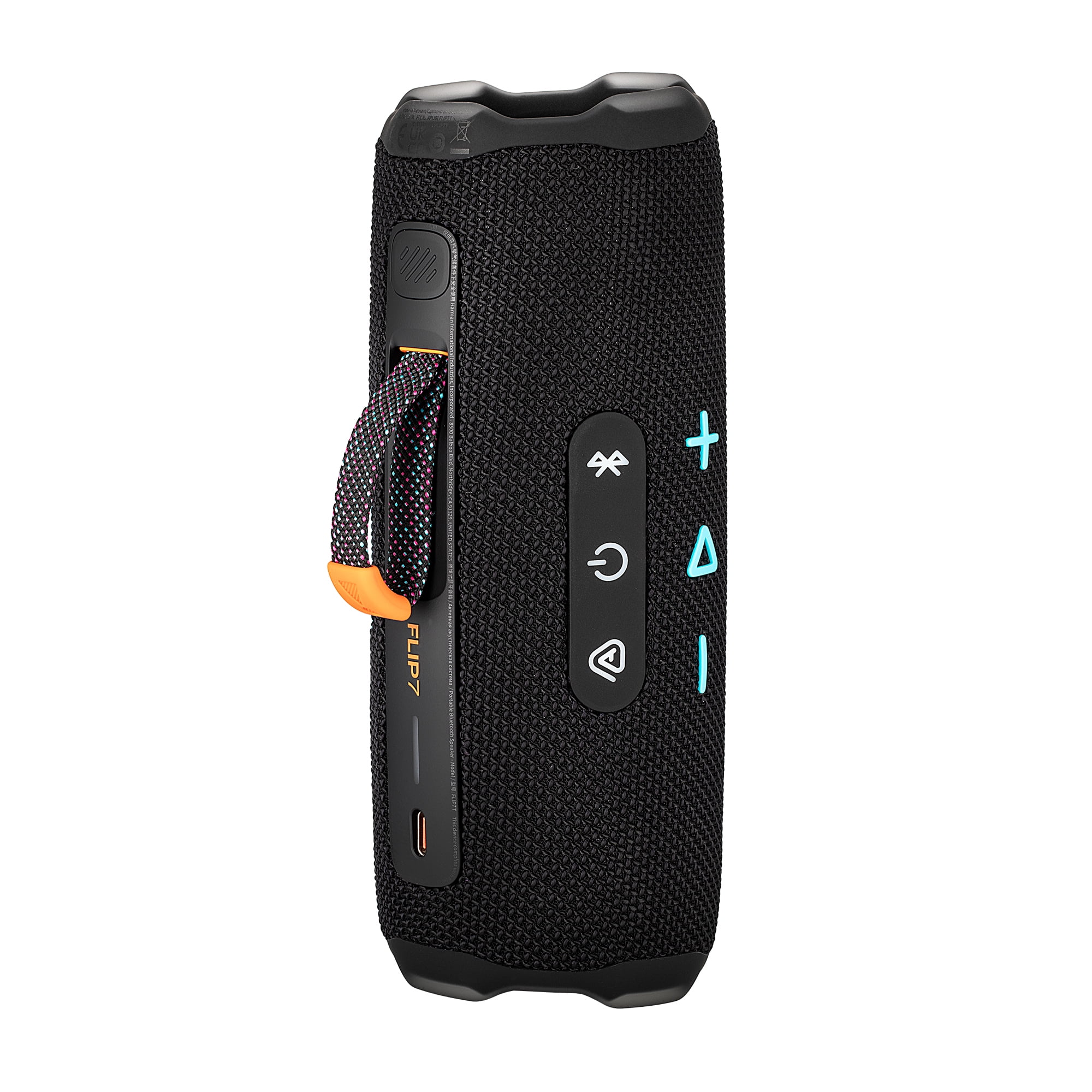 JBL Flip 7 Portable Bluetooth Speaker (Funky), IP68 Waterproof/Dustproof, AI Sound Boost, Auracast Pairing, Rechargeable Battery Bundle with Travel Case (International Model)
